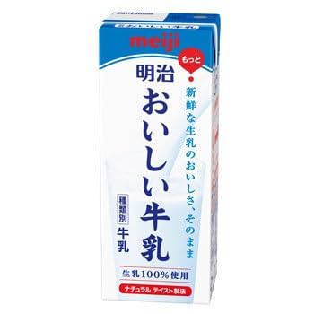 Amazon.co.jp: 明治 おいしい牛乳 200ml 24本入 : 食品・飲料・お酒